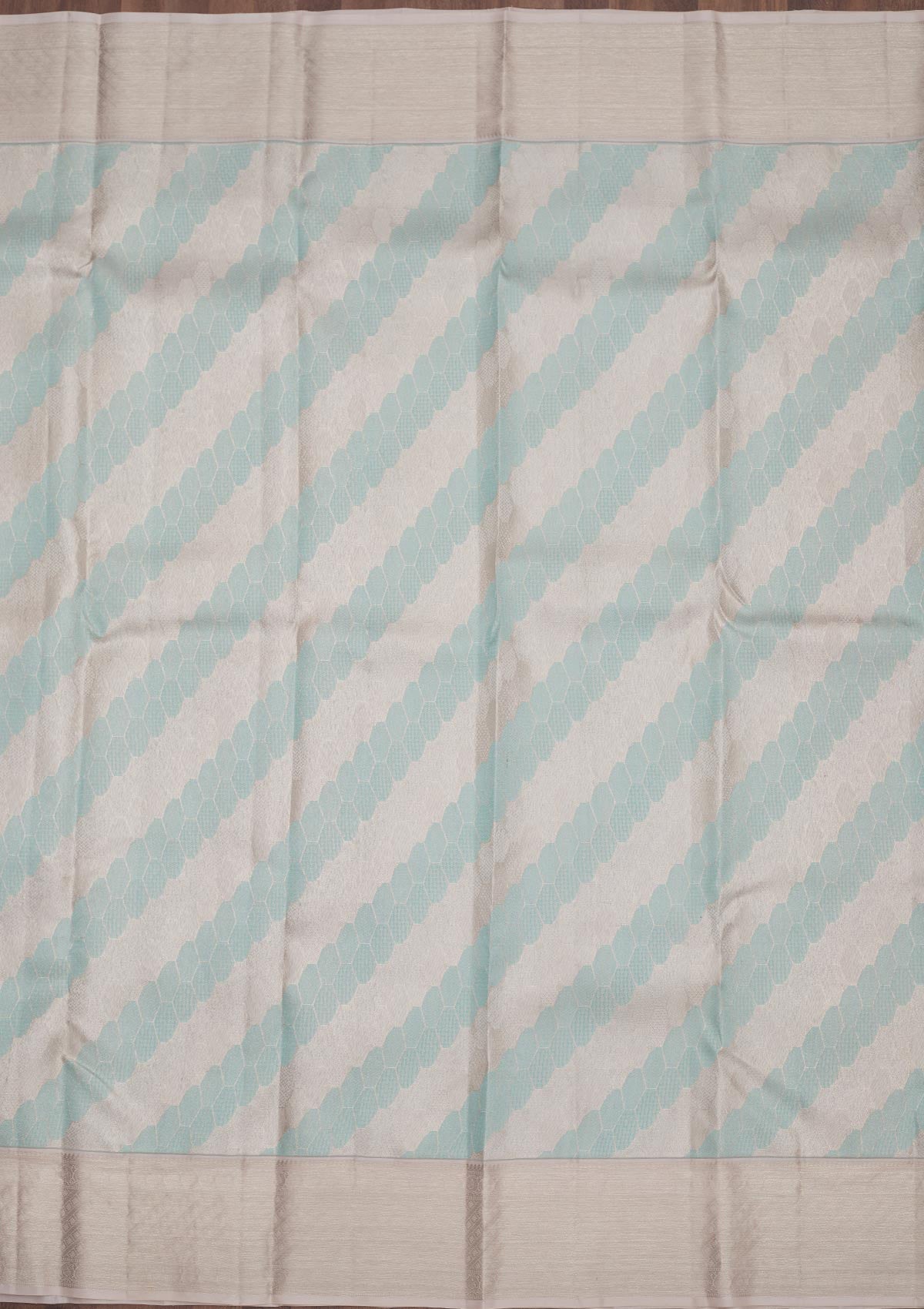 Sea Green Zariwork Pure Silk Saree