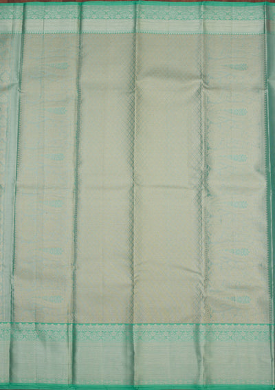 Sky Blue Zariwork Pure Silk Saree-Koskii