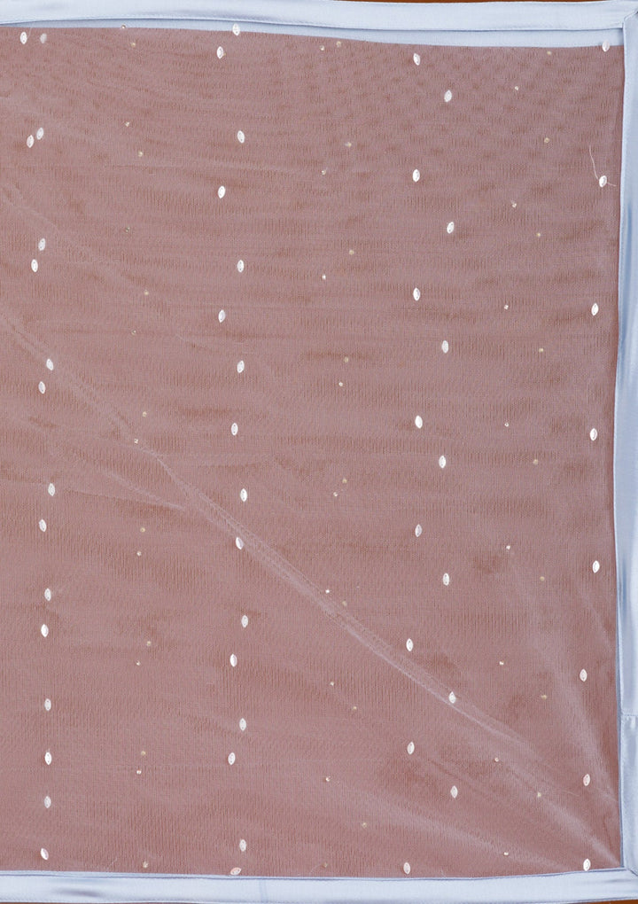 Sky Blue Cutdana Net Readymade Lehenga-Koskii