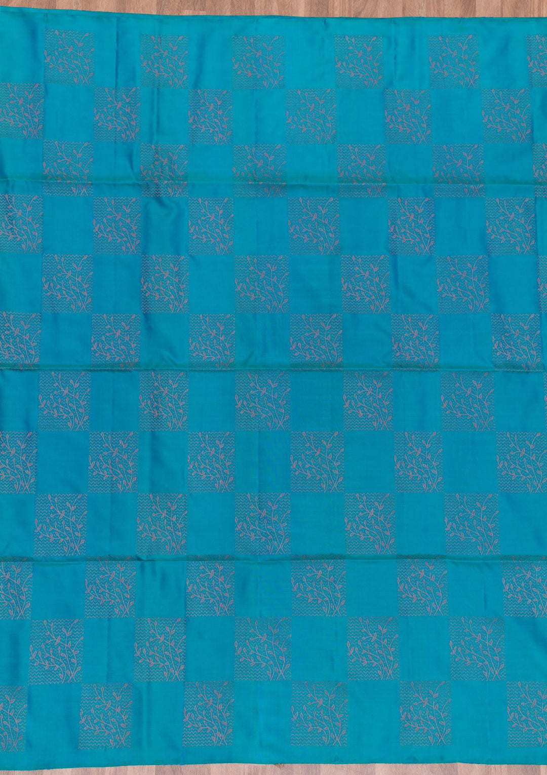 Sky Blue Zariwork Pure Silk Saree-Koskii