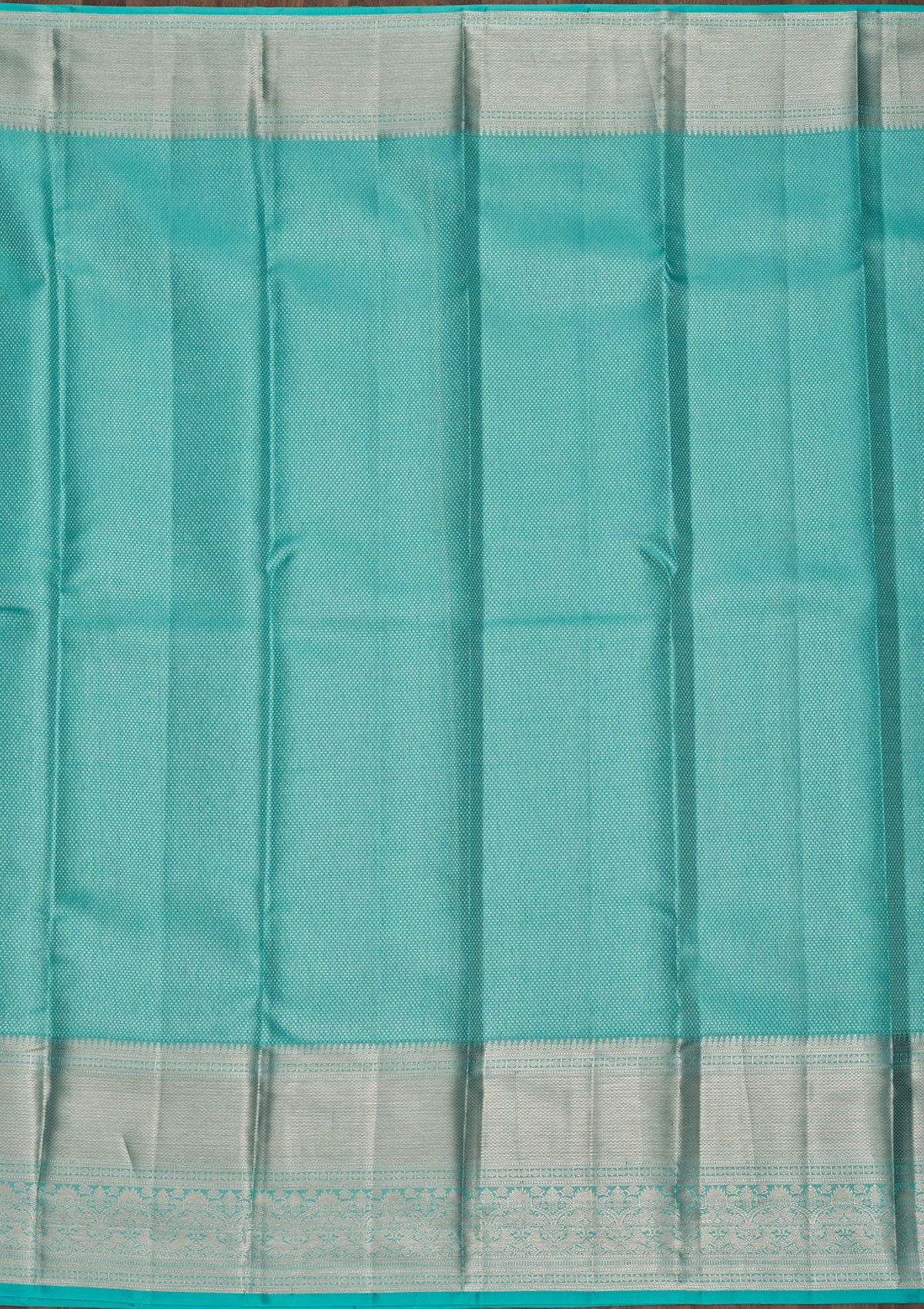 Sky Blue Zariwork Pure Silk Saree-Koskii