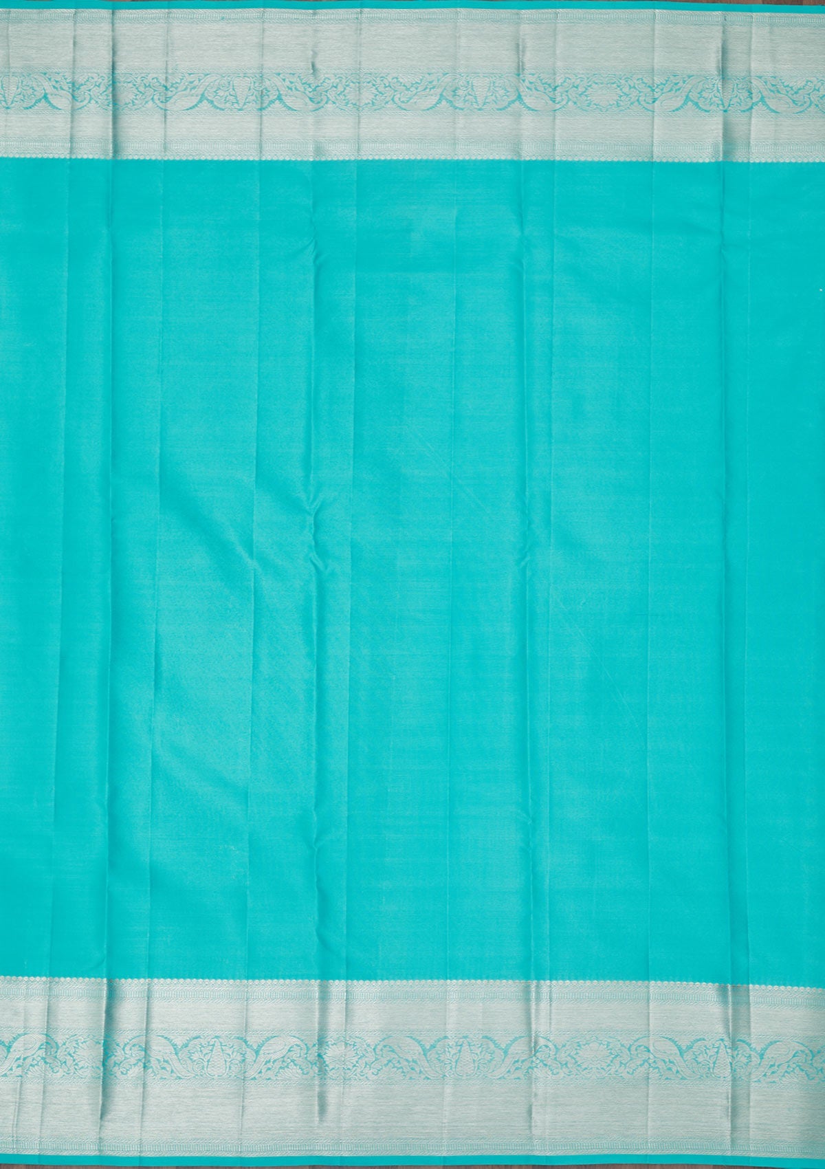 Sky Blue Zariwork Pure Silk Saree-Koskii