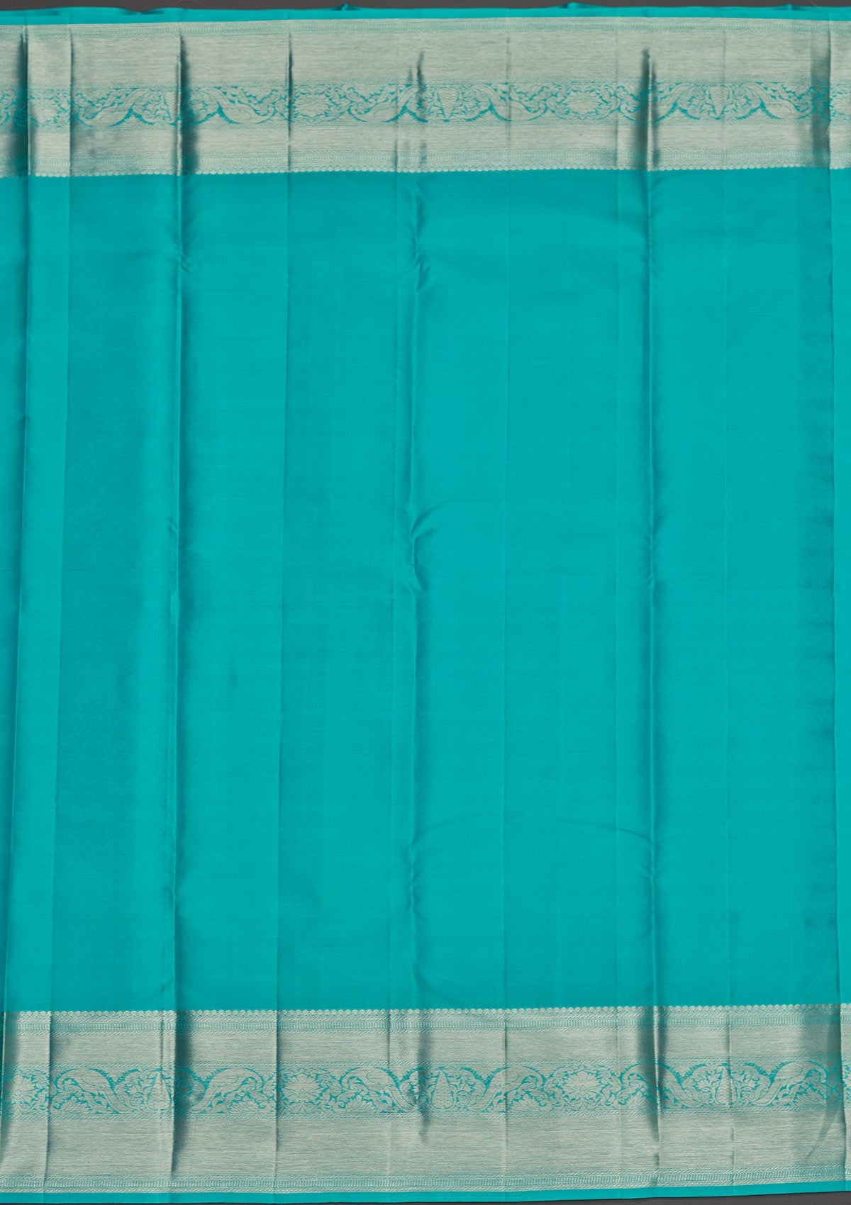 Sky Blue Zariwork Pure Silk Saree-Koskii