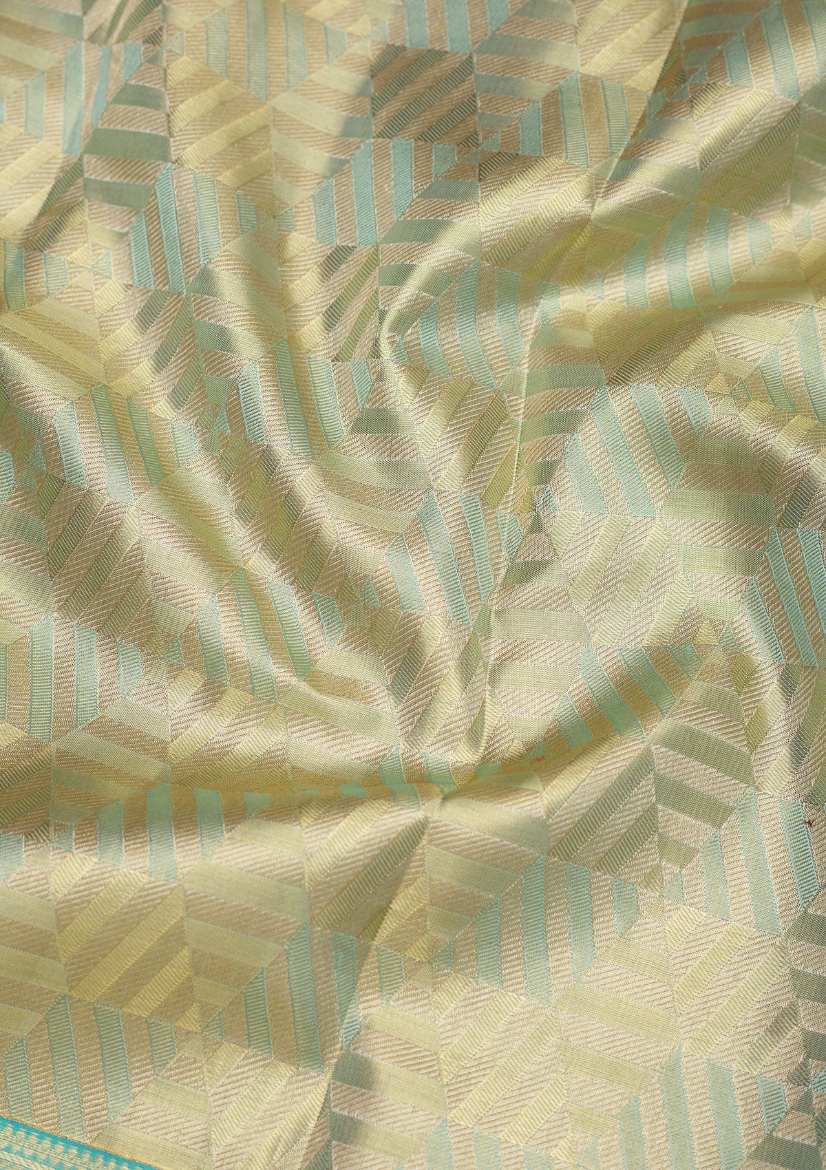 Sky Blue Zariwork Pure Silk Saree-Koskii