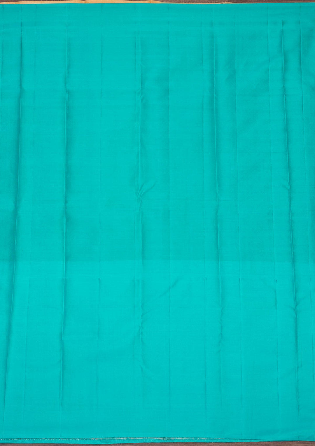 Sky Blue Zariwork Pure Silk Saree-Koskii