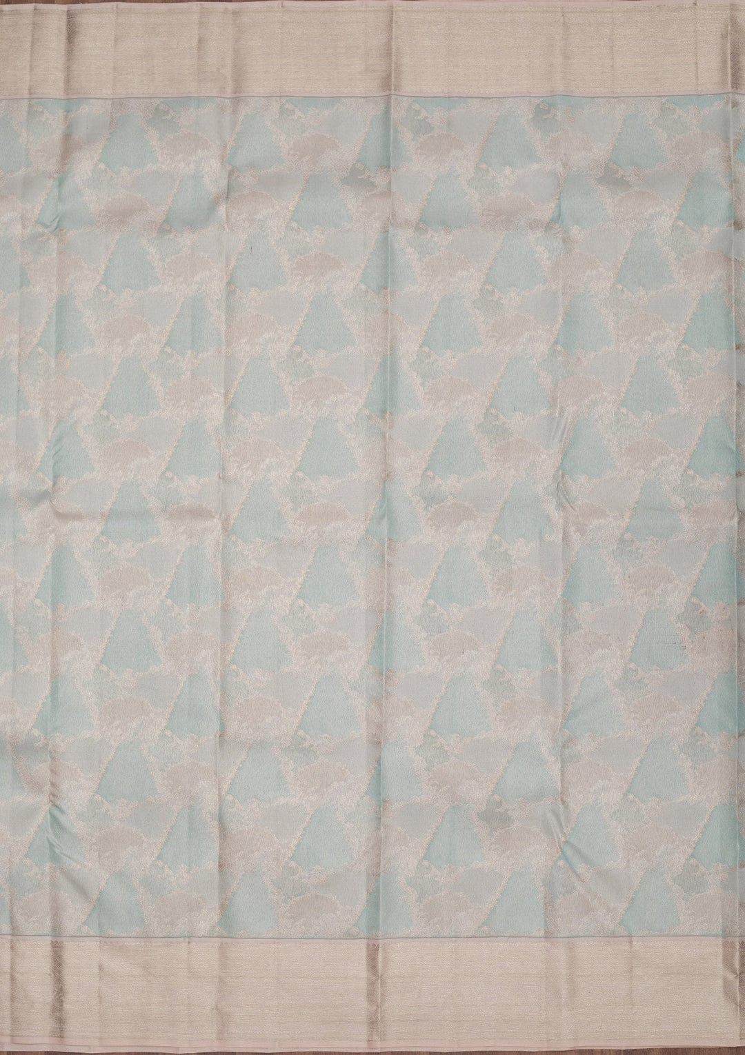 Sky Blue Zariwork Pure Silk Saree