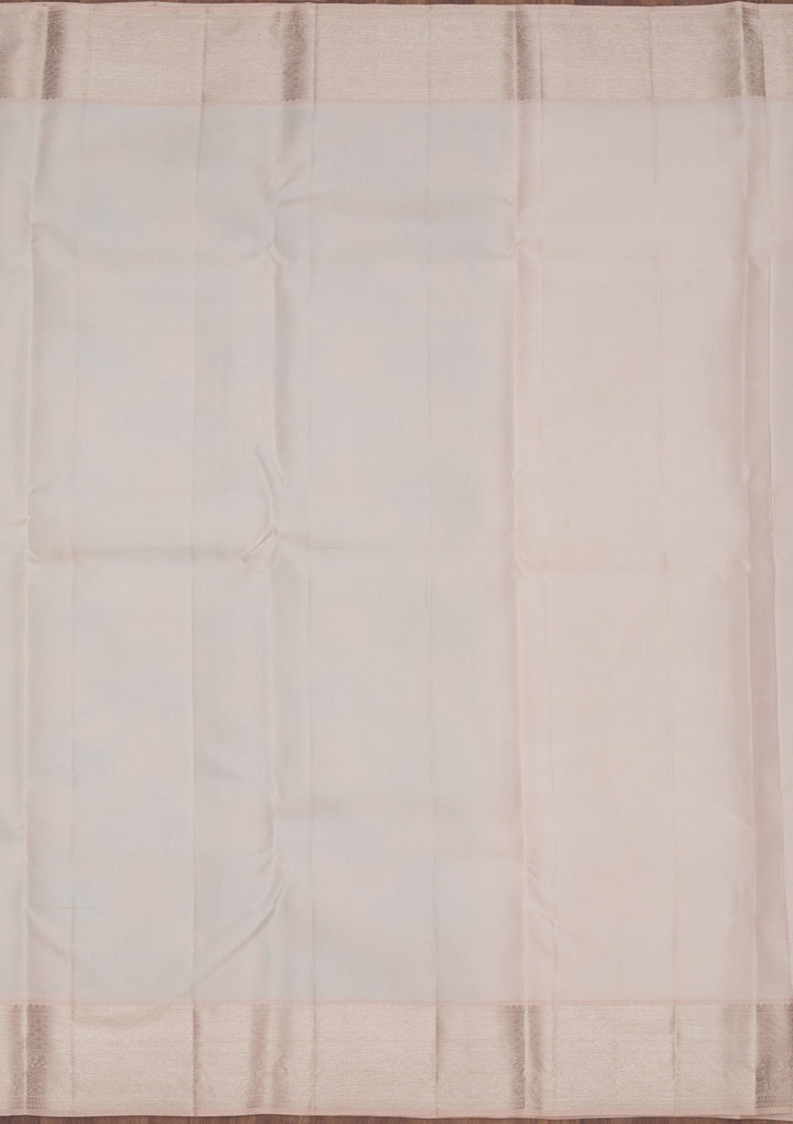 Sky Blue Zariwork Pure Silk Saree