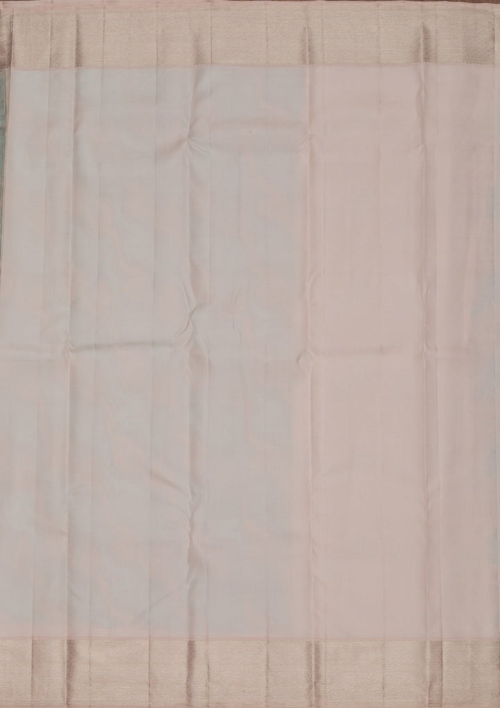 Sky Blue Zariwork Pure Silk Saree