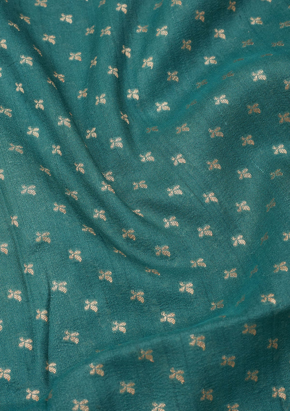 Sky Blue Zariwork Pure Silk Saree-Koskii
