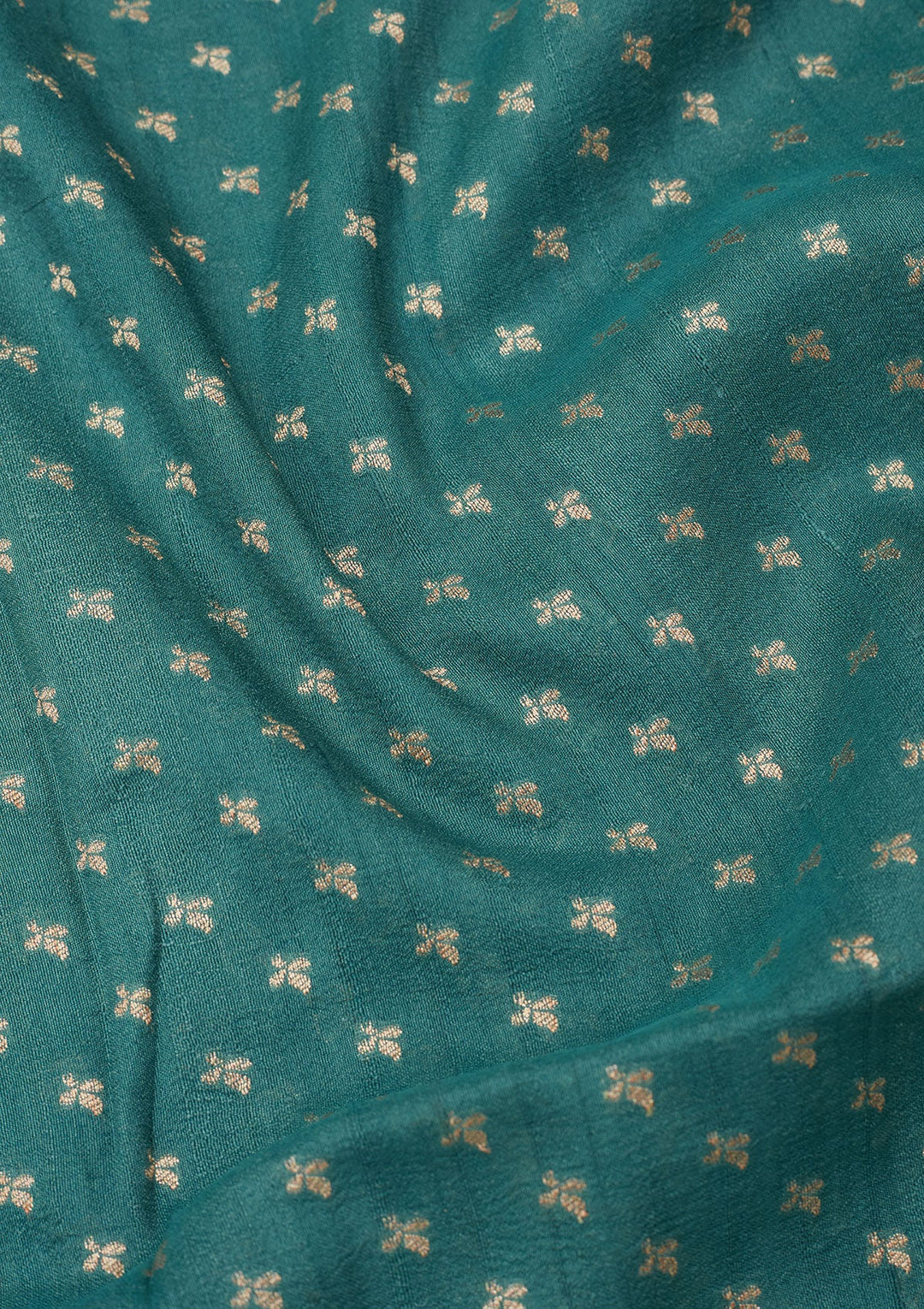 Sky Blue Zariwork Pure Silk Saree-Koskii