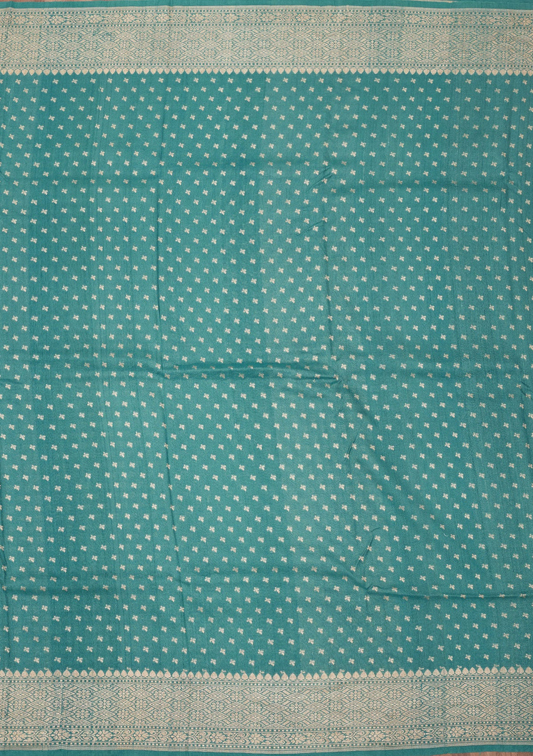 Sky Blue Zariwork Pure Silk Saree-Koskii