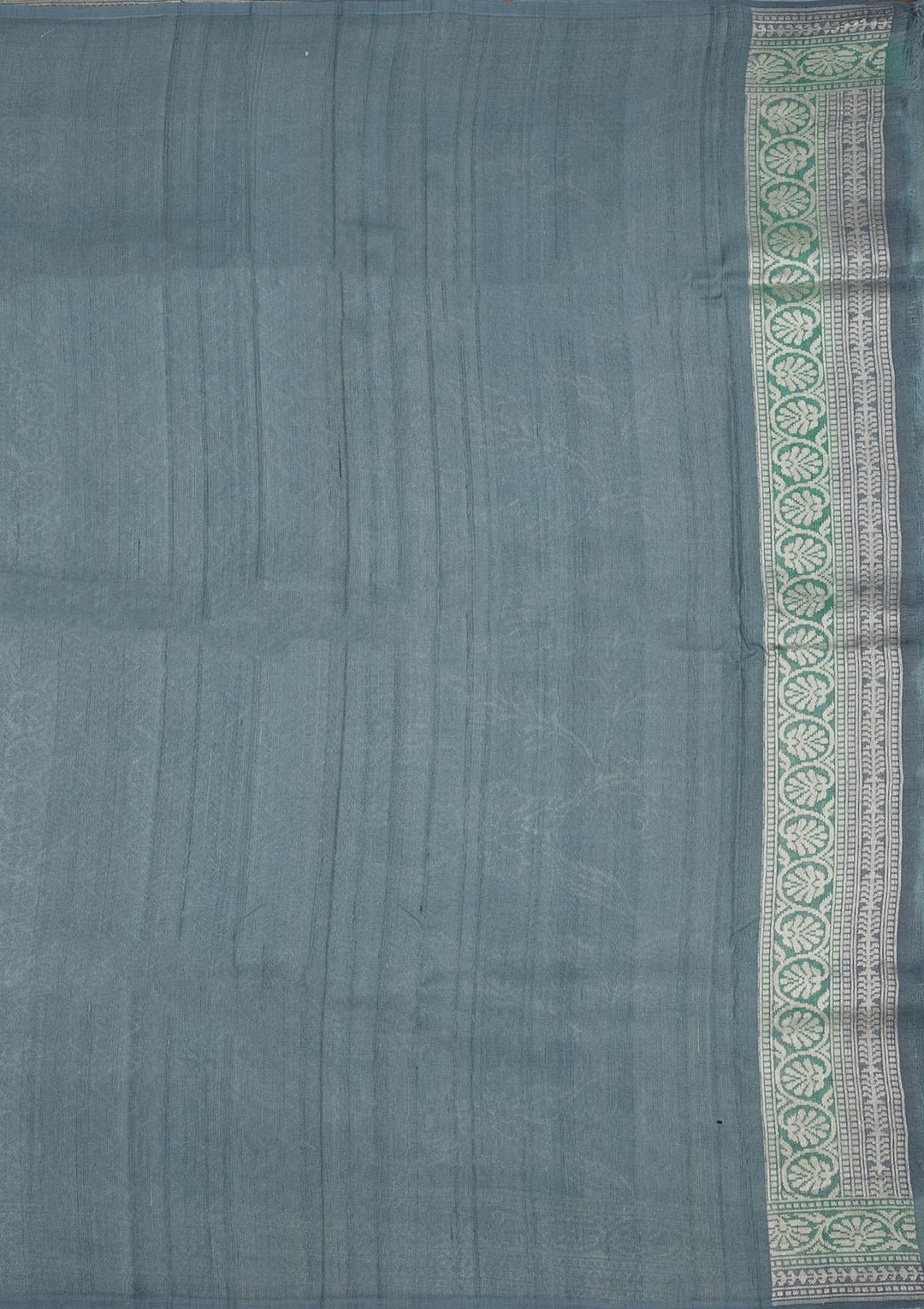 Sky Blue Zariwork Pure Silk Saree-Koskii