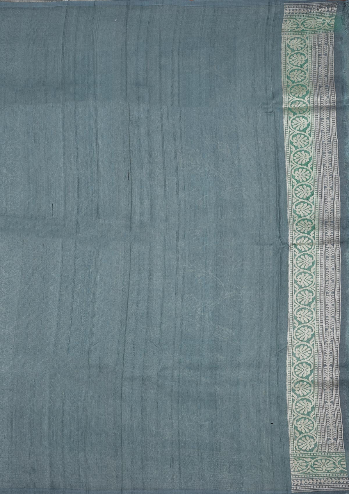 Sky Blue Zariwork Pure Silk Saree-Koskii