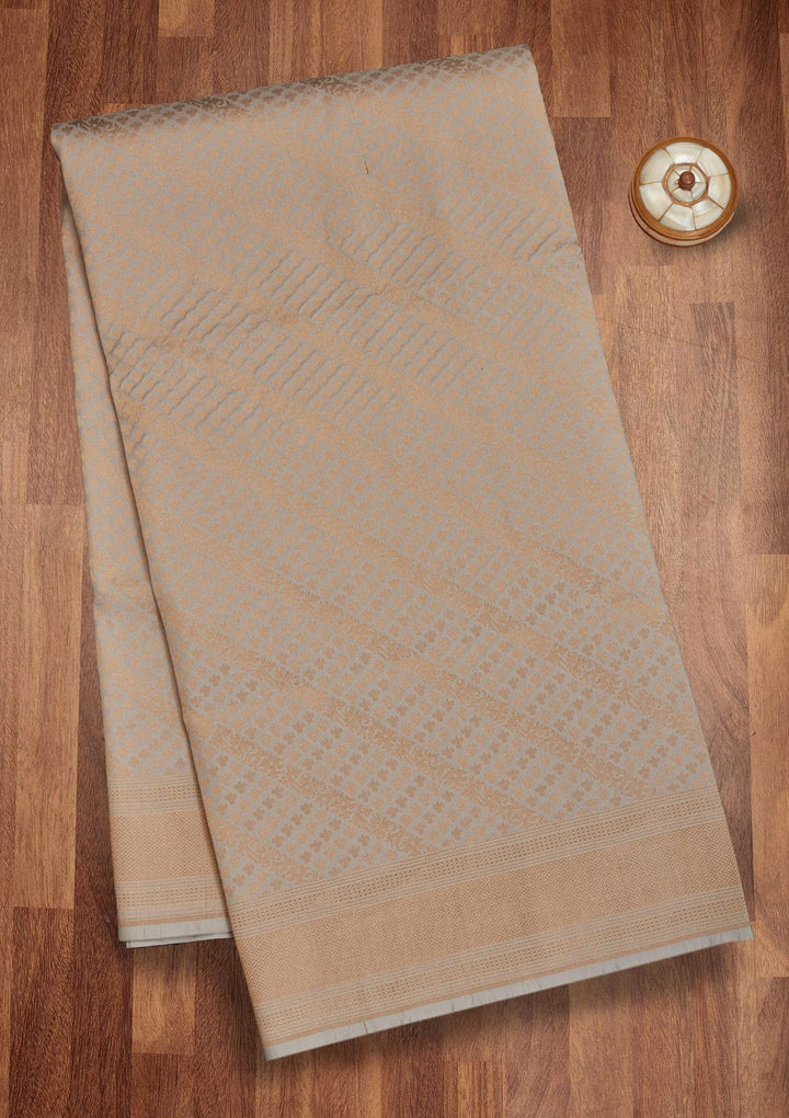 Sky Blue Zariwork Pure Silk Saree-Koskii