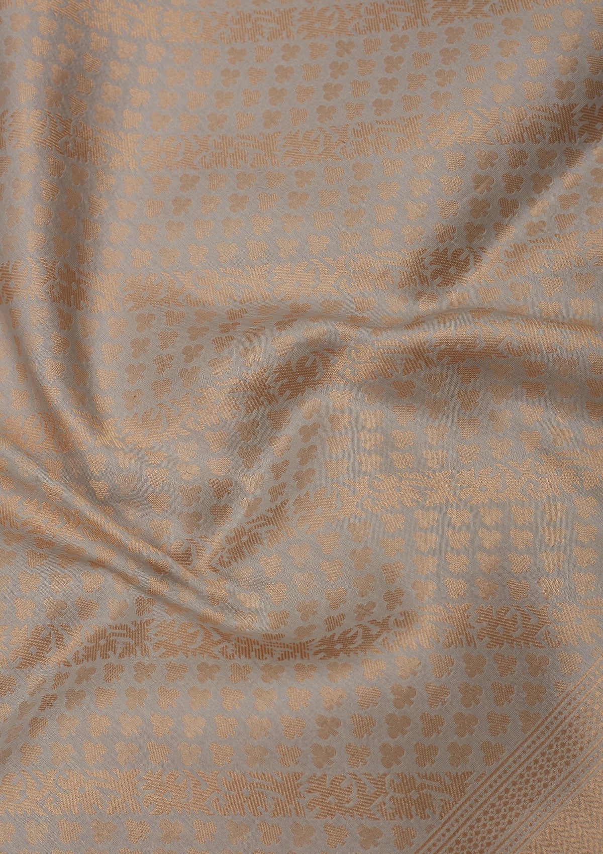 Sky Blue Zariwork Pure Silk Saree-Koskii