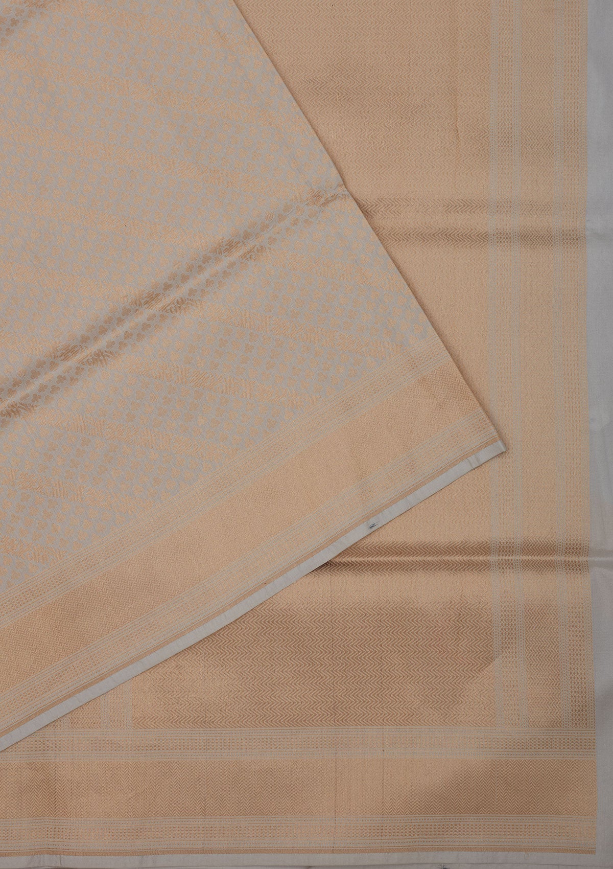 Sky Blue Zariwork Pure Silk Saree-Koskii