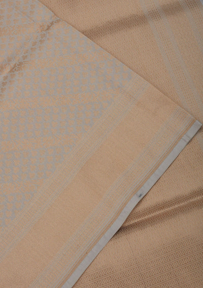 Sky Blue Zariwork Pure Silk Saree-Koskii