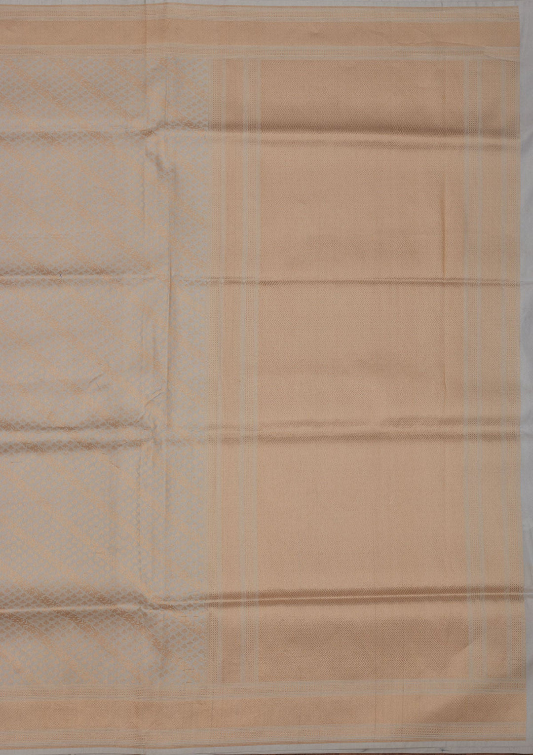 Sky Blue Zariwork Pure Silk Saree-Koskii