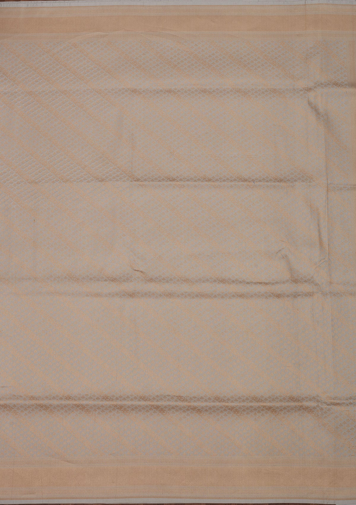 Sky Blue Zariwork Pure Silk Saree-Koskii