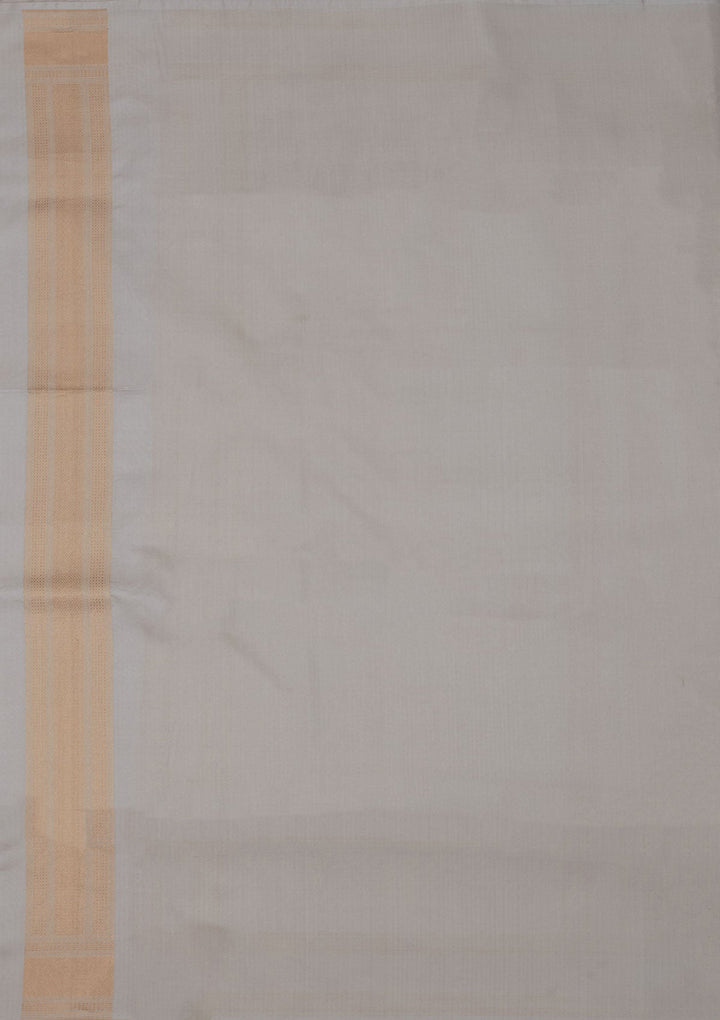 Sky Blue Zariwork Pure Silk Saree-Koskii