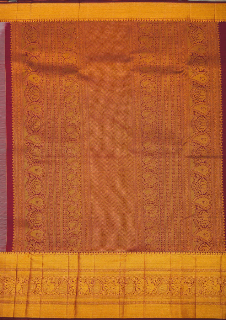 Turquoise Blue Zariwork Pure Silk Saree-Koskii