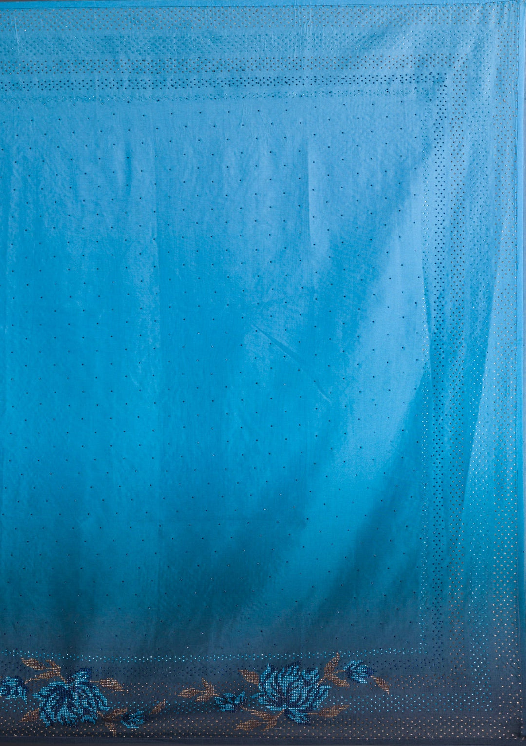 Grey Threadwork Shimmer Designer Saree-Koskii