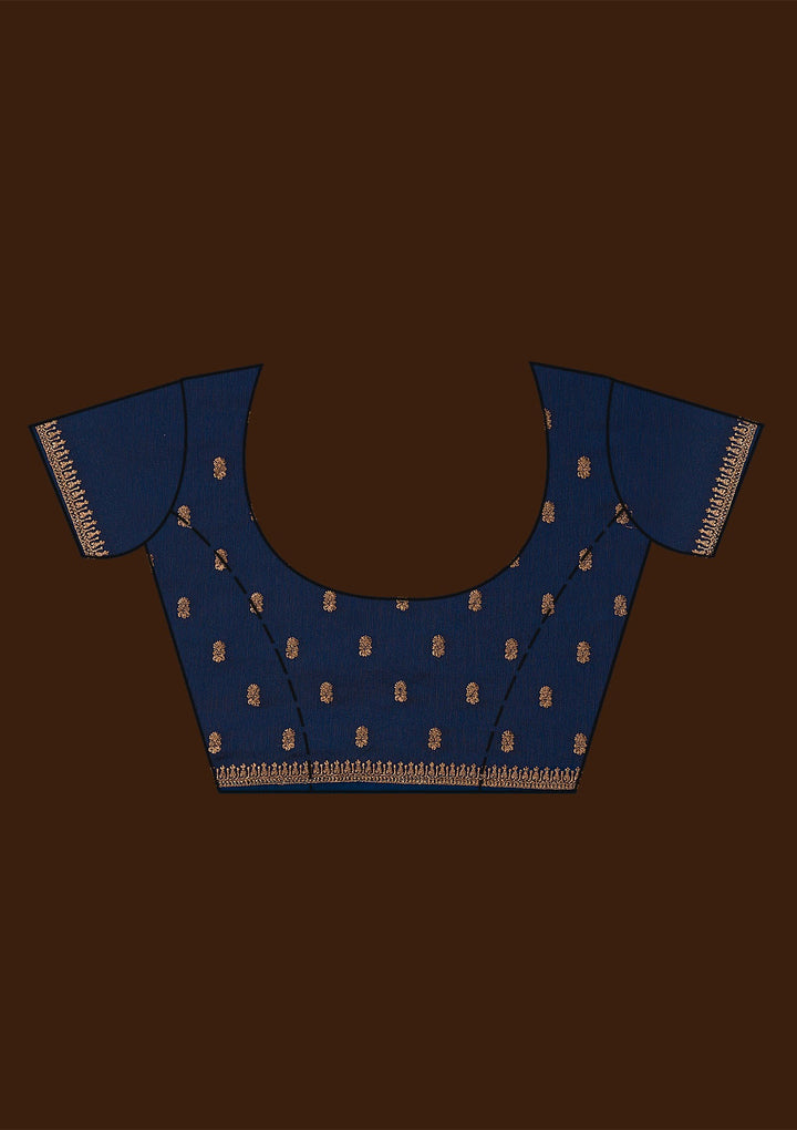 Turquoise Blue Zariwork Georgette Saree-Koskii