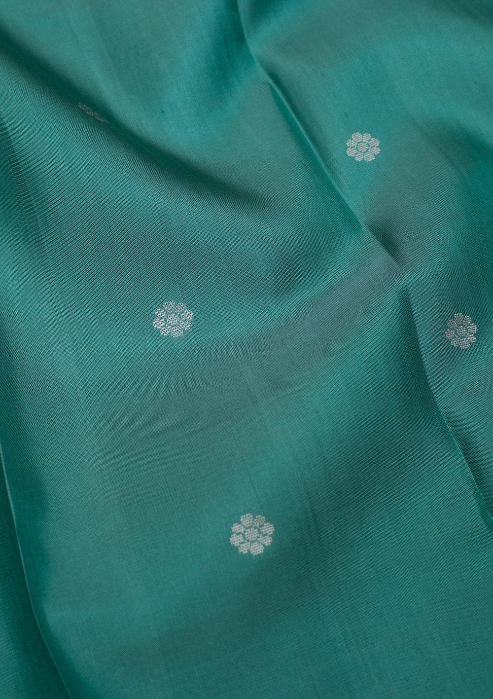 Turquoise Blue Zariwork Pure Silk Saree-Koskii