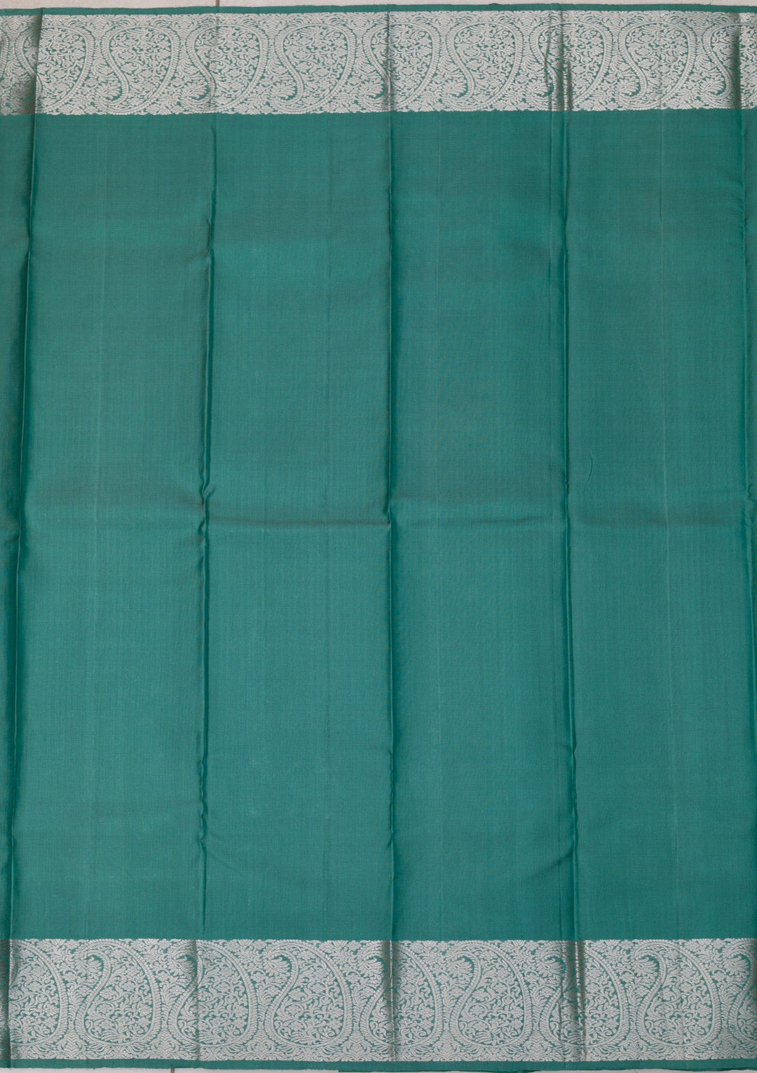 Turquoise Blue Zariwork Pure Silk Saree-Koskii