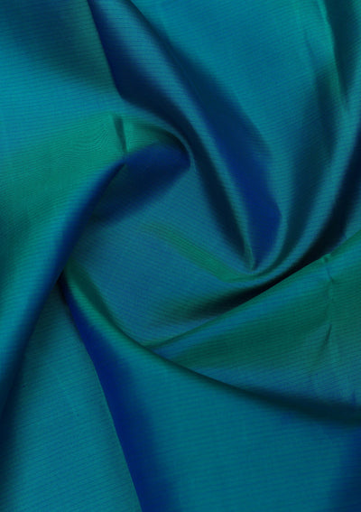 Turquoise Blue Zariwork Pure Silk Saree-Koskii