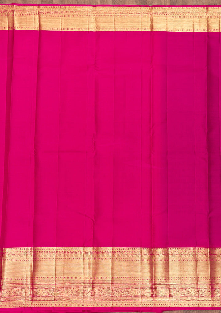 Turquoise Blue Zariwork Pure Silk Saree-Koskii