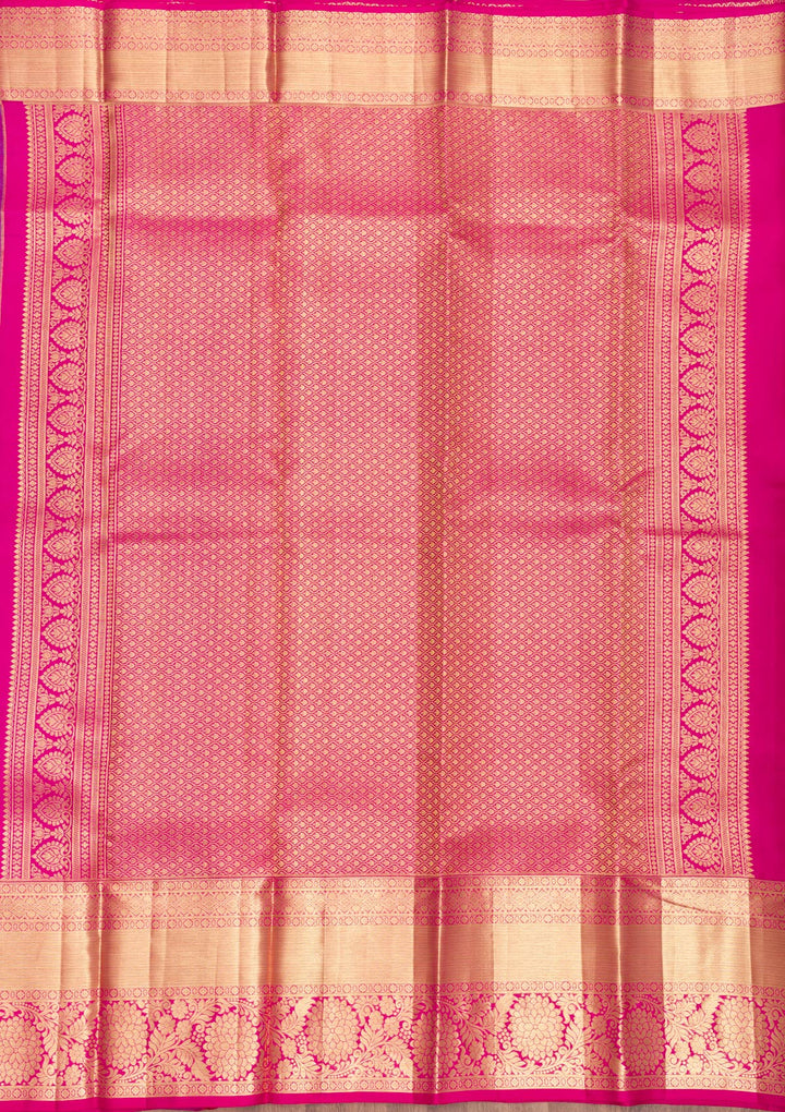 Turquoise Blue Zariwork Pure Silk Saree-Koskii