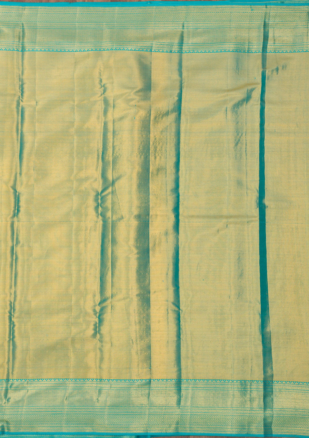 Turquoise Blue Zariwork Pure Silk Saree-Koskii