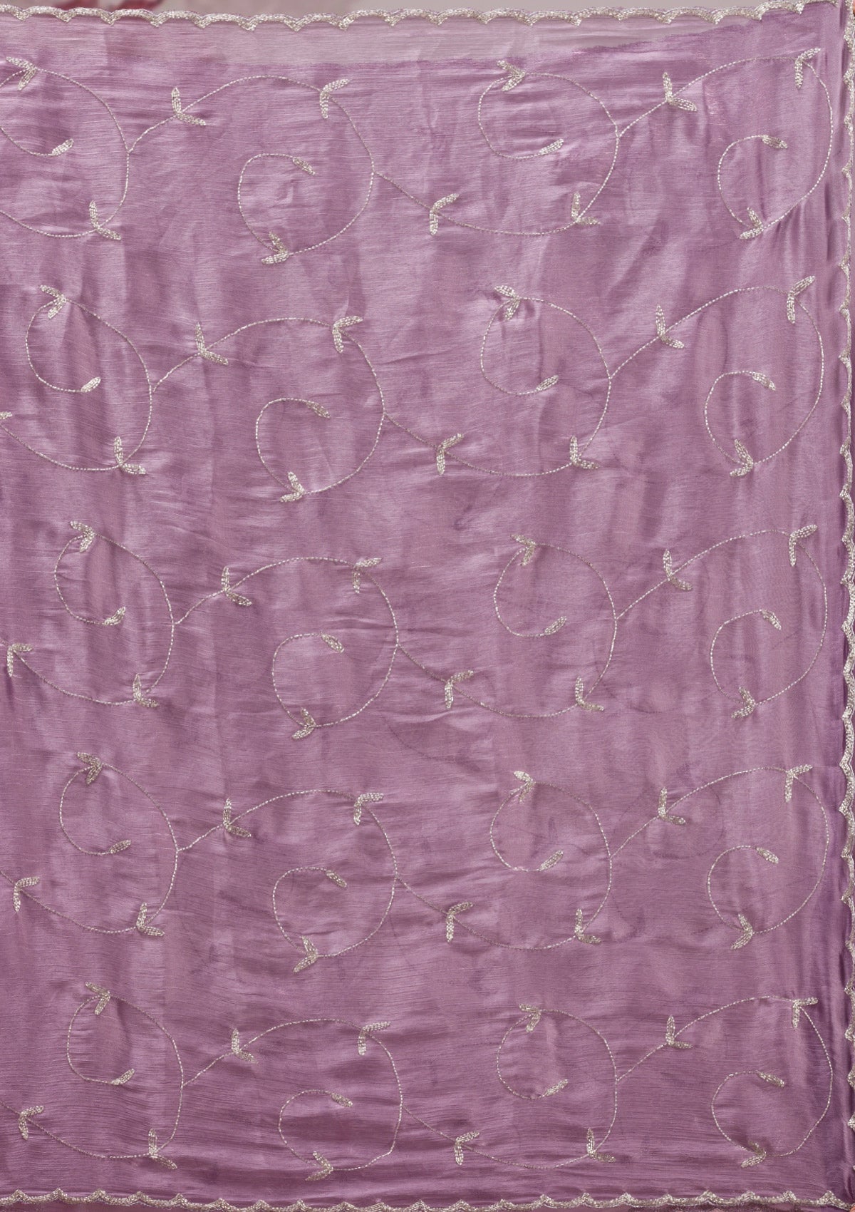 Lavender Cutdana Tissue Saree-Koskii