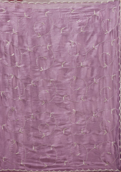 Lavender Cutdana Tissue Saree-Koskii