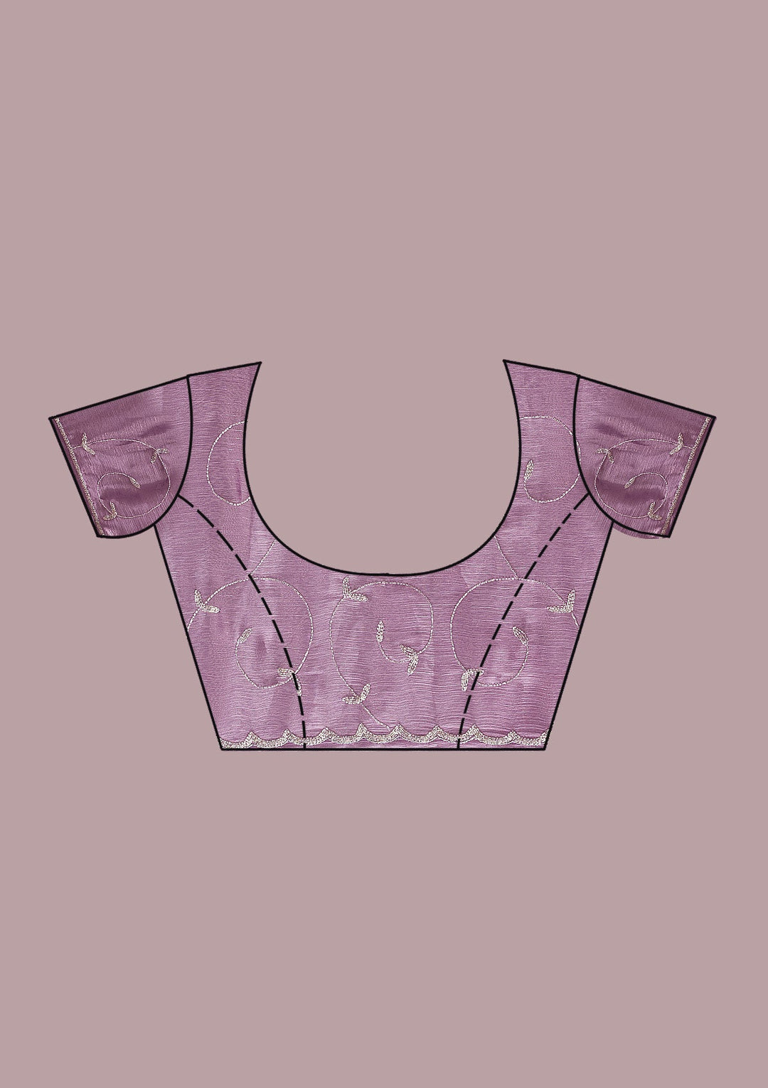 Lavender Cutdana Tissue Saree-Koskii