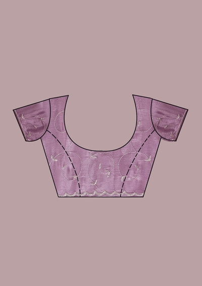 Lavender Cutdana Tissue Saree-Koskii