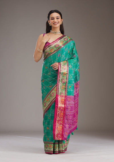 Wine Printed Silk Saree-Koskii