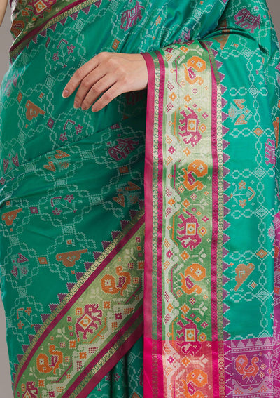 Wine Printed Silk Saree-Koskii