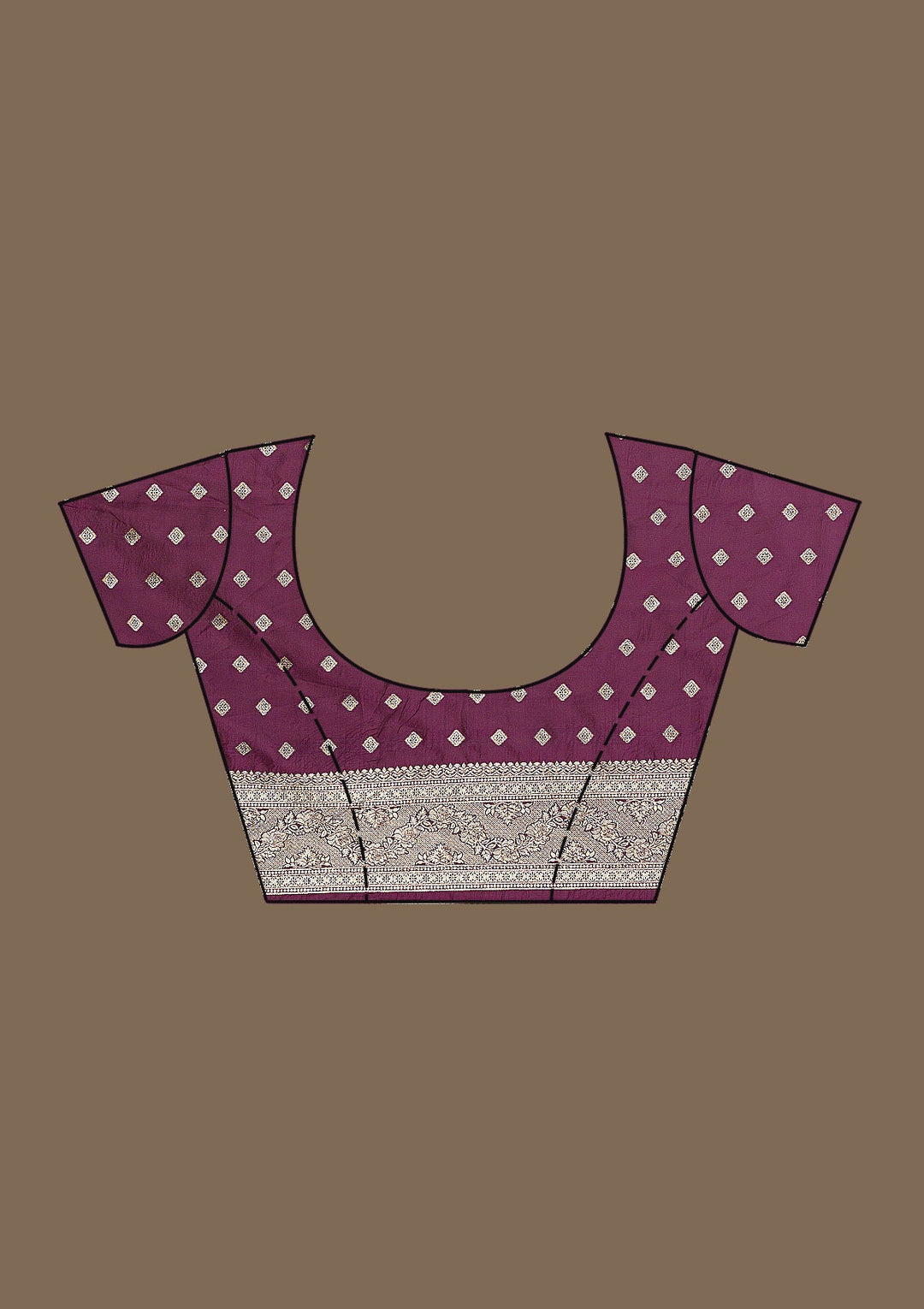 Wine Stonework Art Silk Saree-Koskii