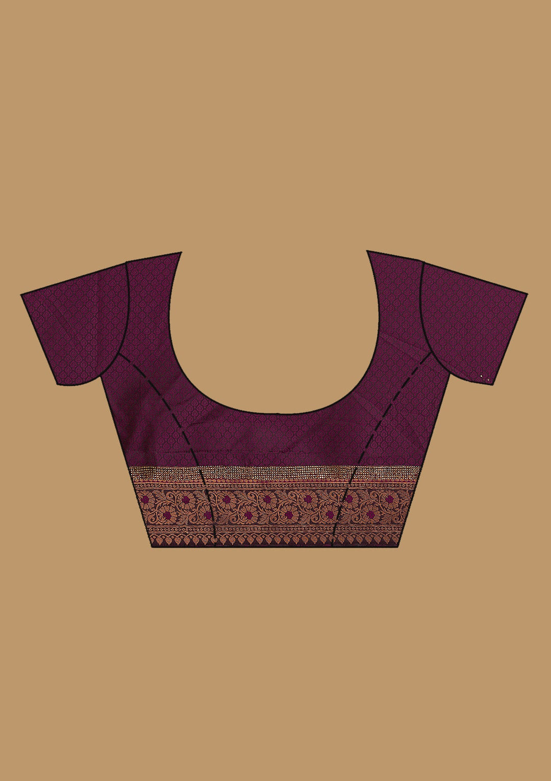 Wine Stonework Art Silk Saree