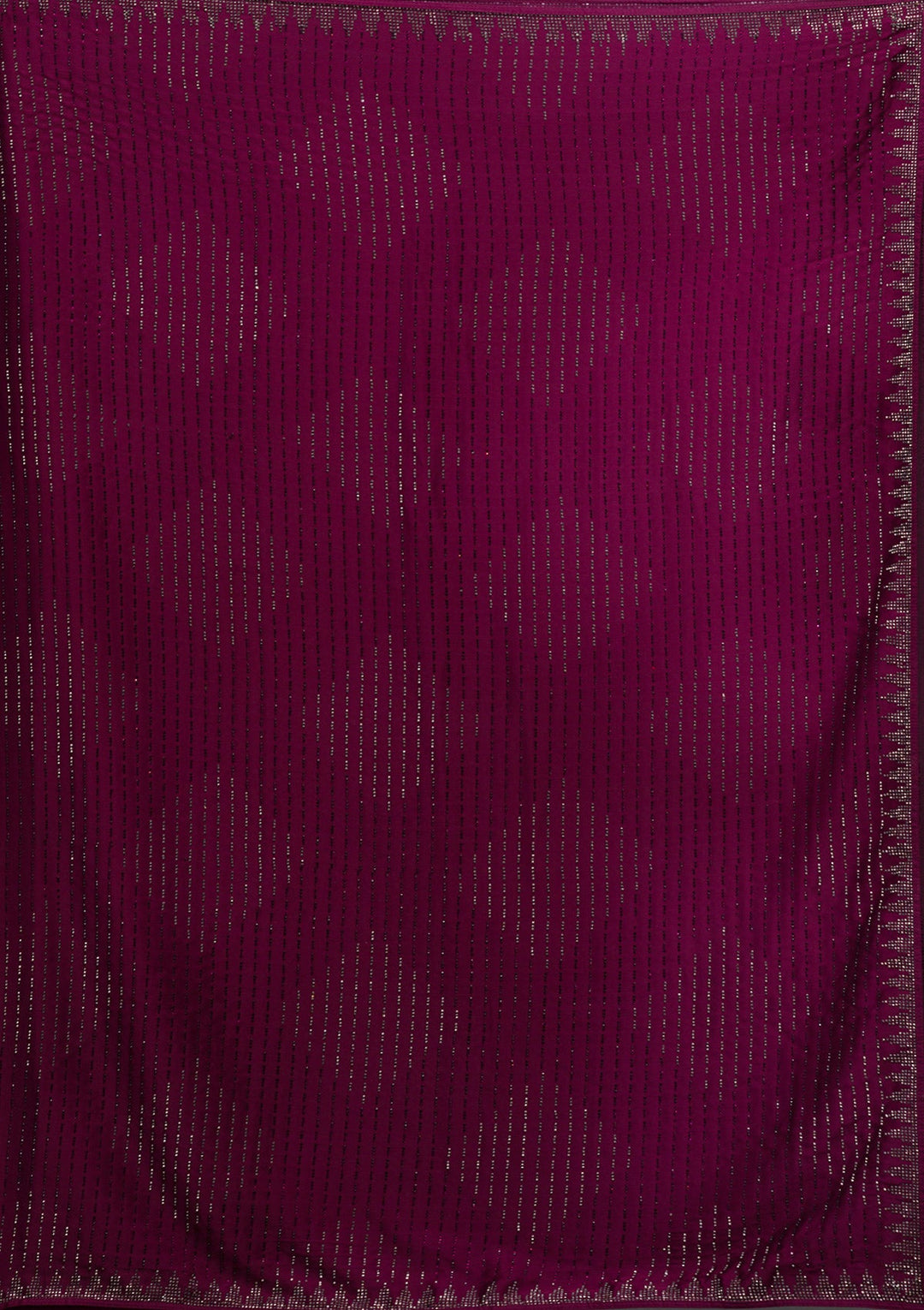 Wine Swarovski Crepe Saree-Koskii