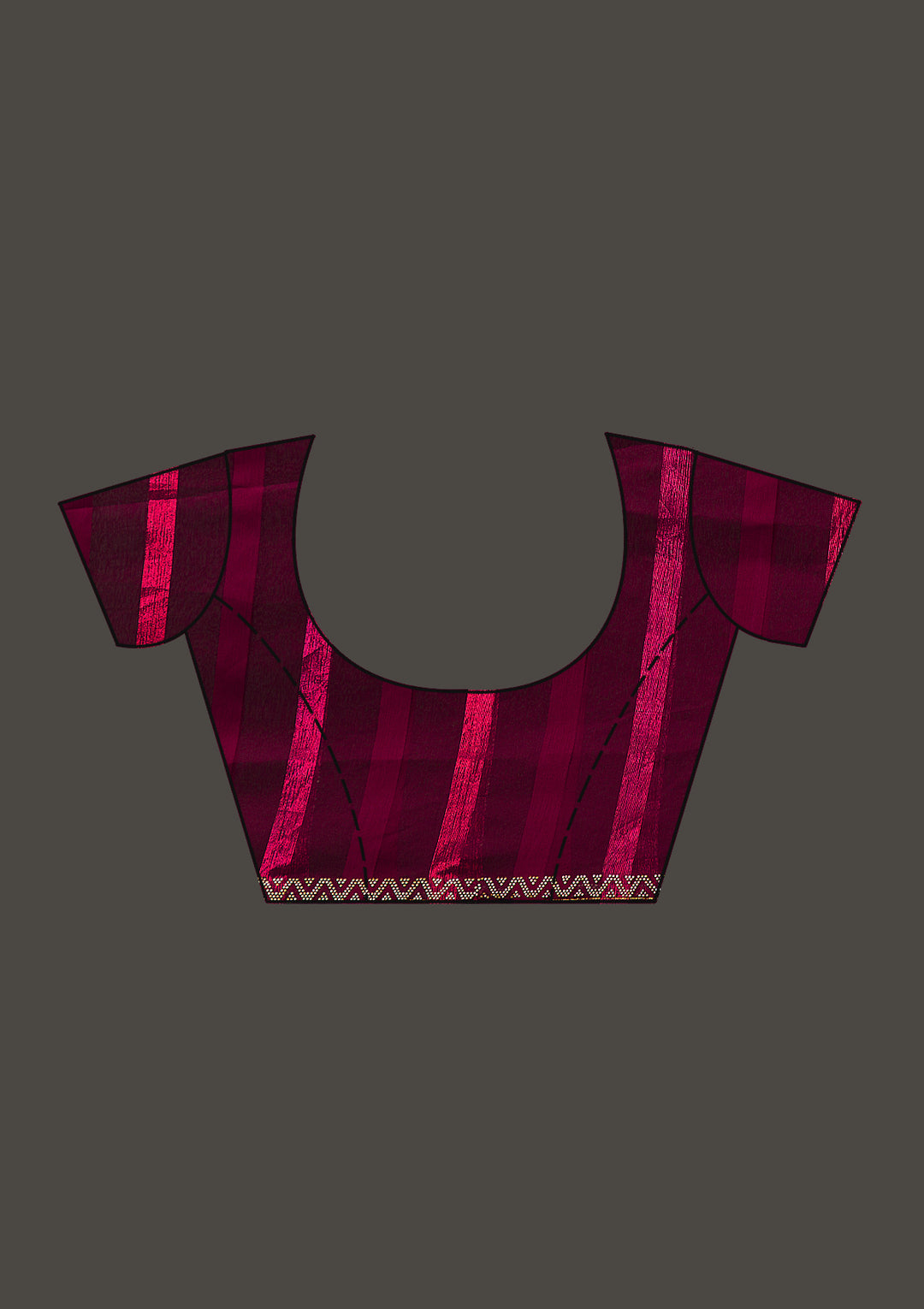 Wine Swarovski Tissue Saree-Koskii