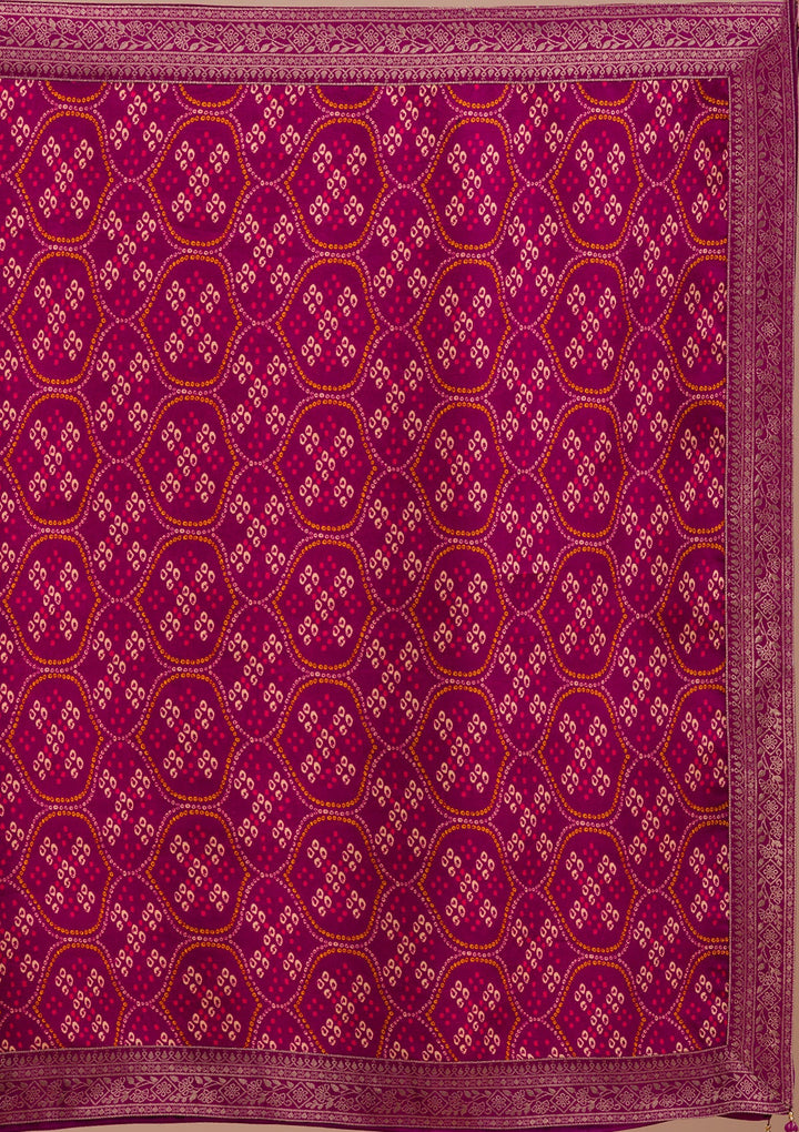 Wine Zariwork Art Silk Readymade Sharara Kameez