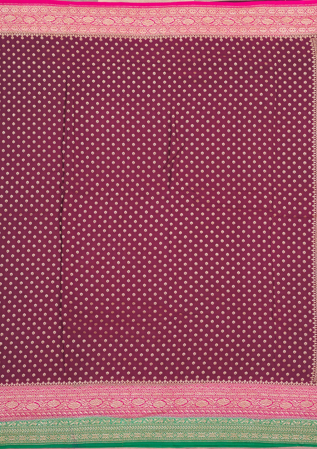 Wine Zariwork Art Silk Saree