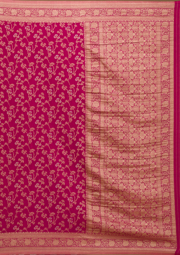 Wine Zariwork Georgette Saree