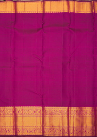 Wine Zariwork Pure Silk Saree-Koskii