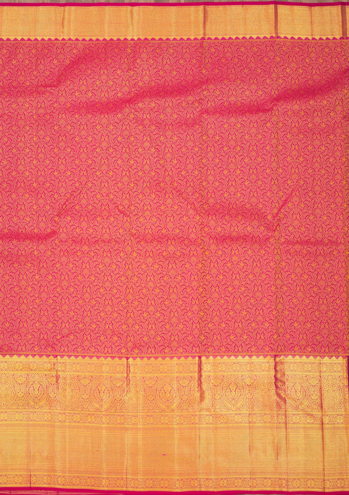 Wine Zariwork Pure Silk Saree-Koskii