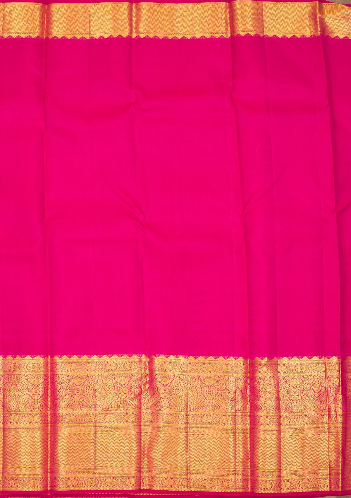 Wine Zariwork Pure Silk Saree-Koskii