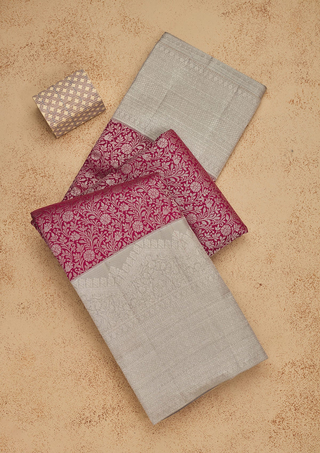 Wine Zariwork Pure Silk Saree-Koskii